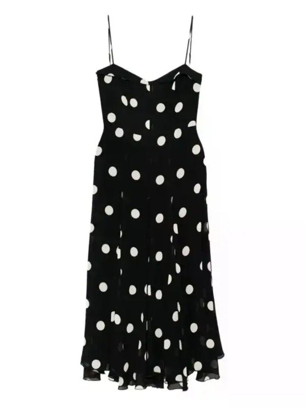 New Reformation Fredo Moon Polka Dot Midi Dress Size 4 NWT - Picture 9 of 15